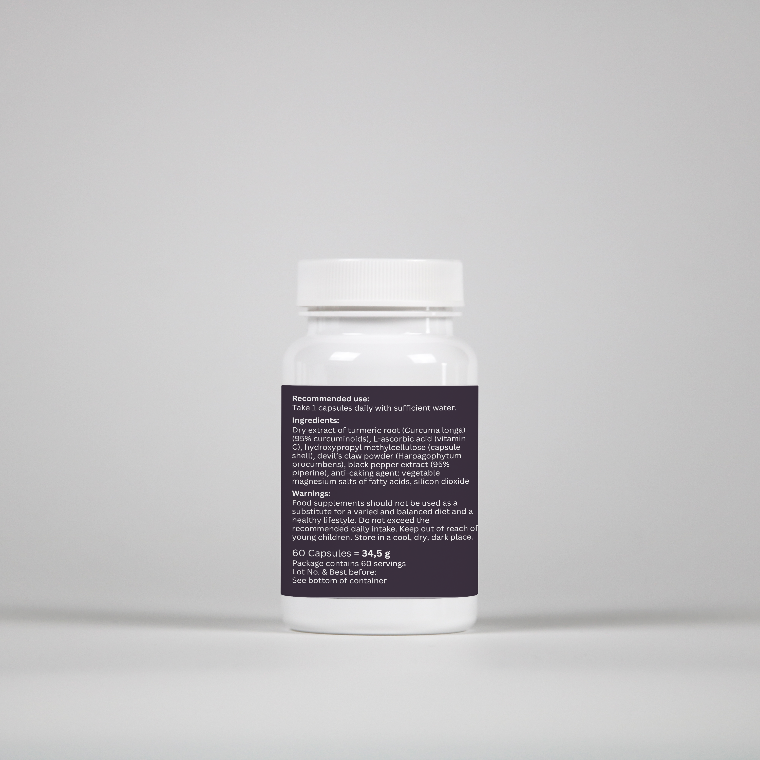 Turmeric + Black Pepper - 60 Capsules