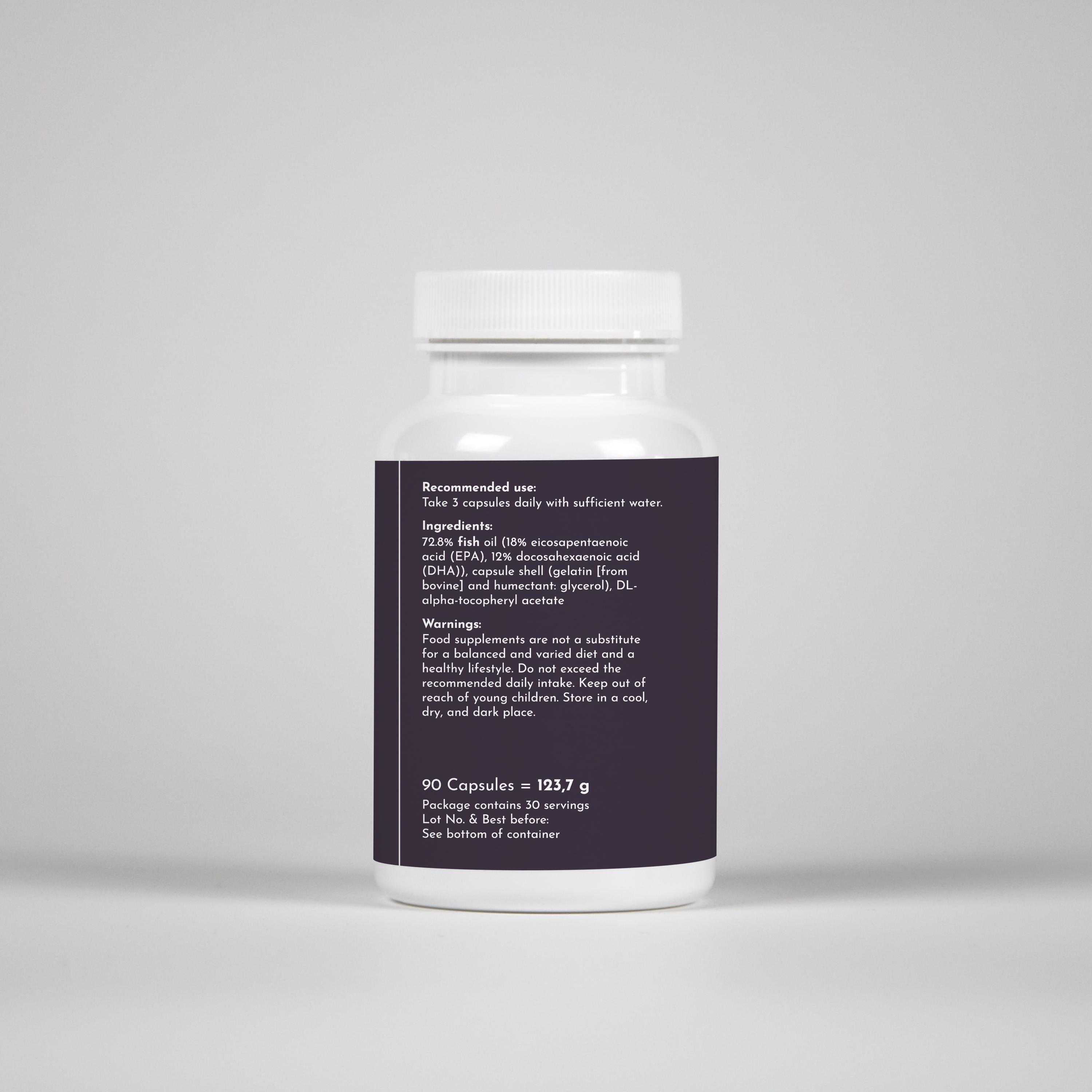 Omega-3 + Vitamin E – 90 Capsules