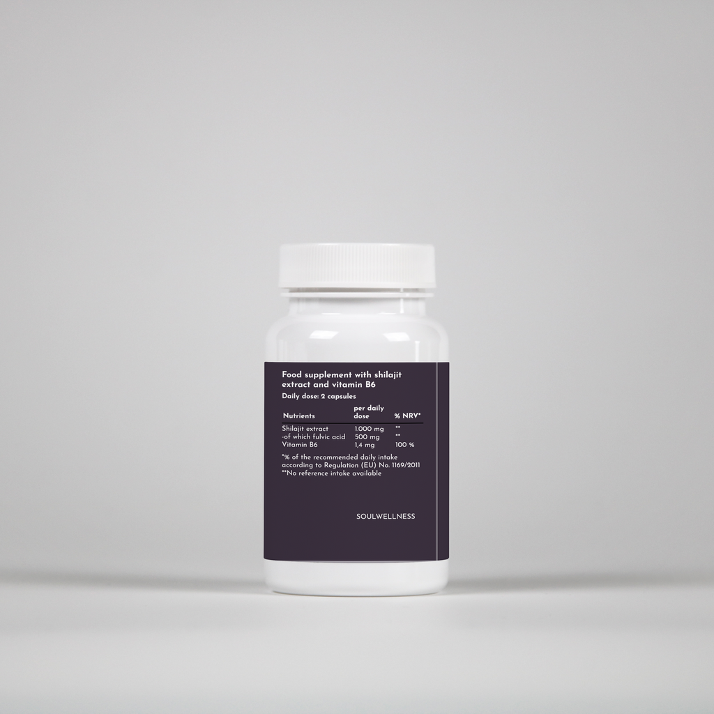 Shilajit + Vitamin B6 - 60 Capsules