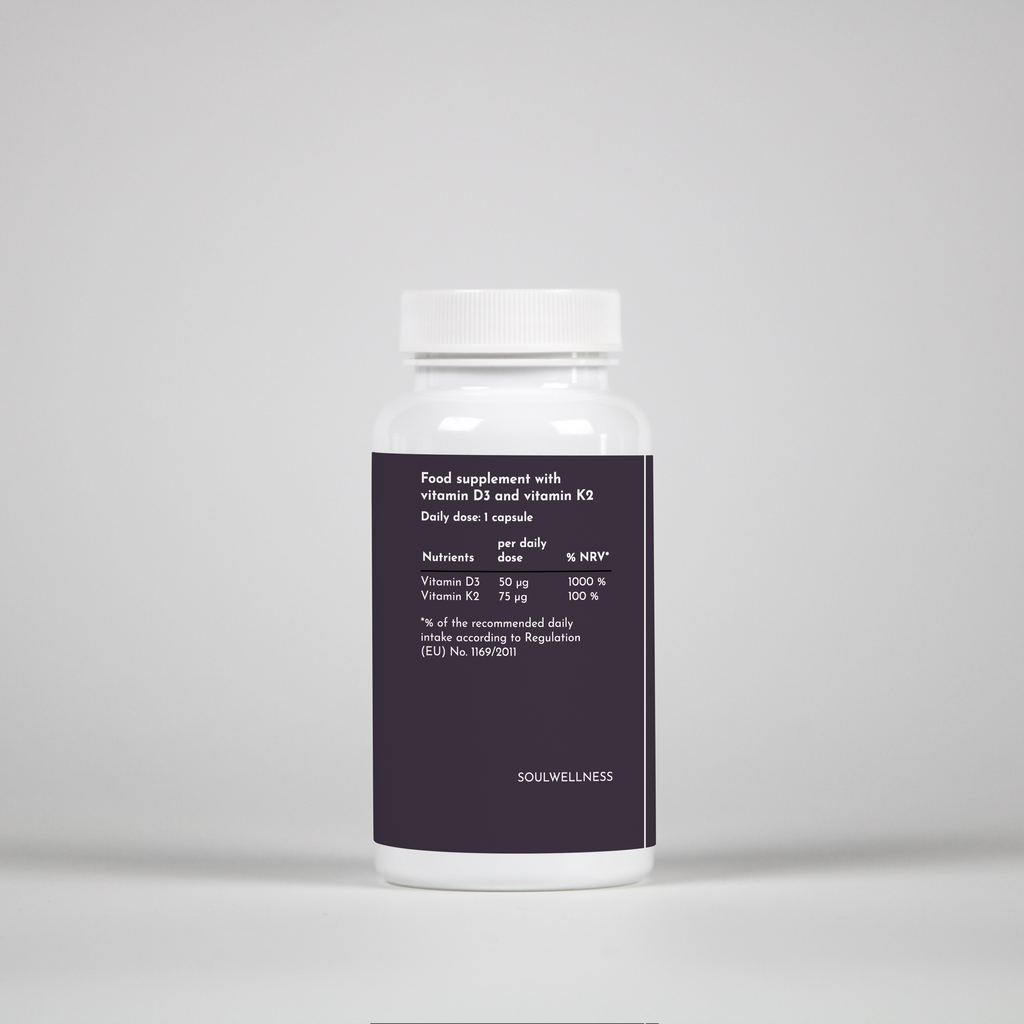 Vitamin D3 + K2 – 90 Capsules
